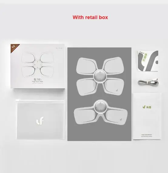 White with box Xiaomi Leravan LF H105 массаж с четырьмя колесами Волшебная наклейка Электрический массажер электрический стимулятор расслабляющий мышцы тела - Цвет: White with box
