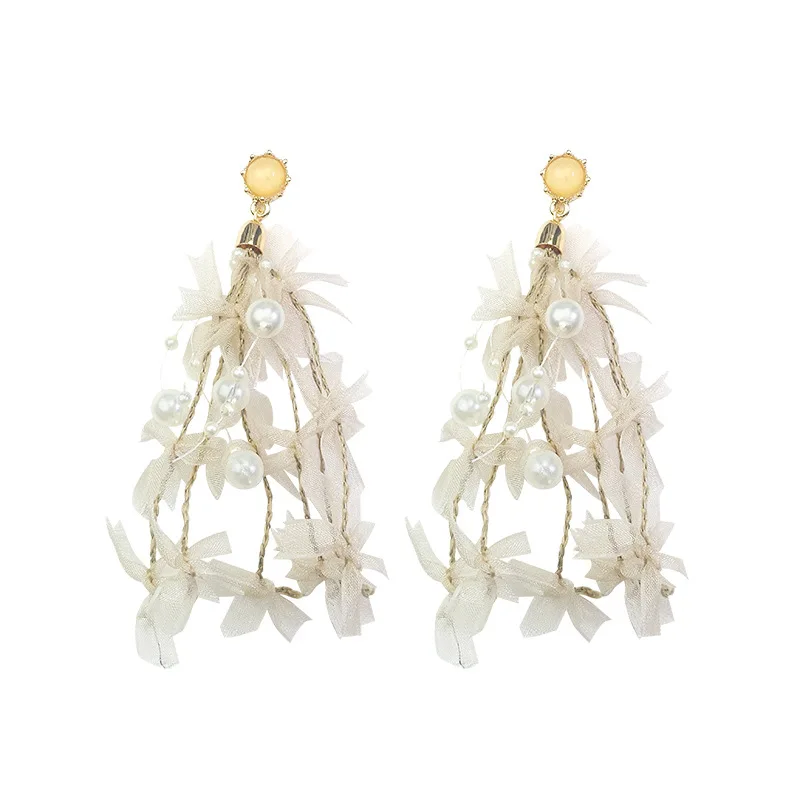 Лидер продаж 2019 модные ювелирные изделия милые романтичные кружевные серьги