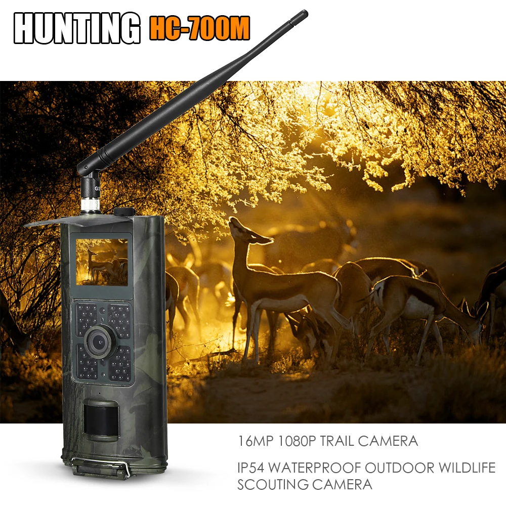 Cellular Mobile  Wildlife Trail Hunting Camera Photo Traps Surveillance Cameras MMS SMS 2G SMTP Night Vision HC700M Tracking