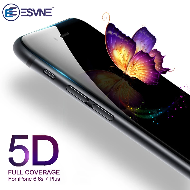 

Защитное стекло Esvne для iPhone 6-11 Pro Max из закалённого стекла 5D