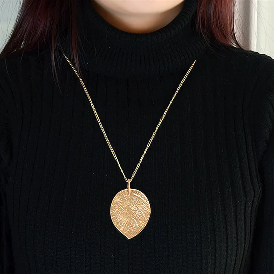 Хит 2018 женские длинные ожерелья с подвеской модное ожерелье в виде золотого