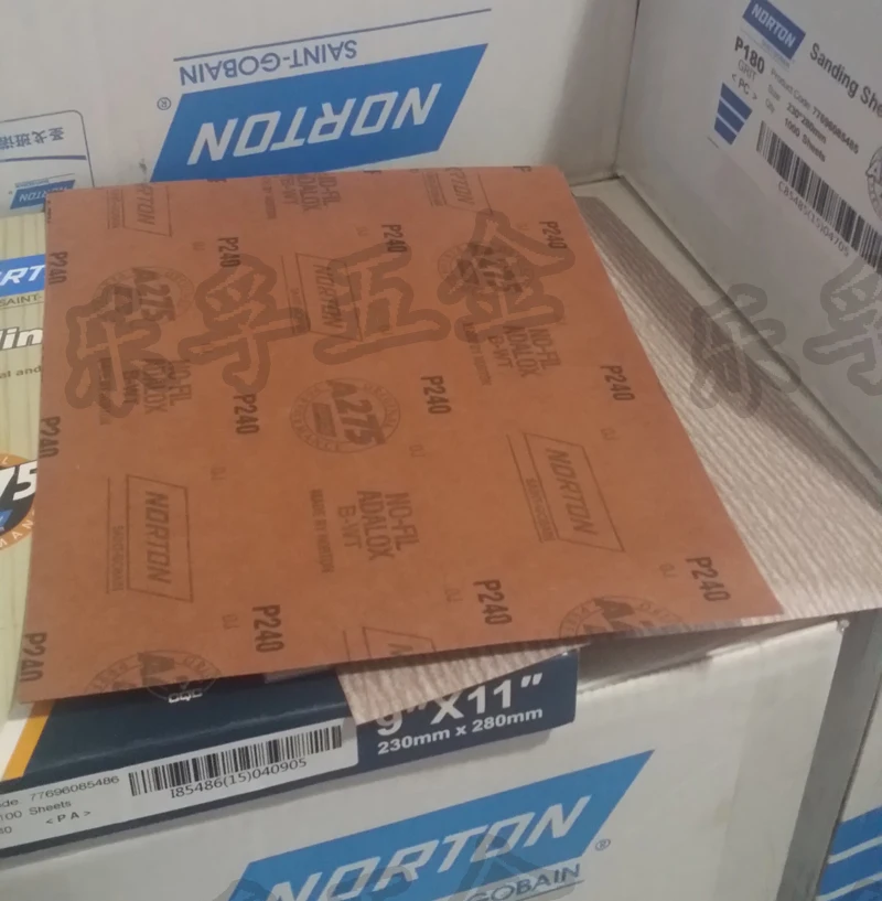 НОРТОН Нортон A275/дерево краски наждачной бумагой бумагой/красный/абсолютно