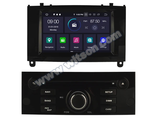 WITSON Android 9,0 Восьмиядерный(Восьмиядерный) 4G ram+ 64G rom автомобильный dvd-плеер gps для PEUGEOT 407 сенсорный экран Авто Радио DVD