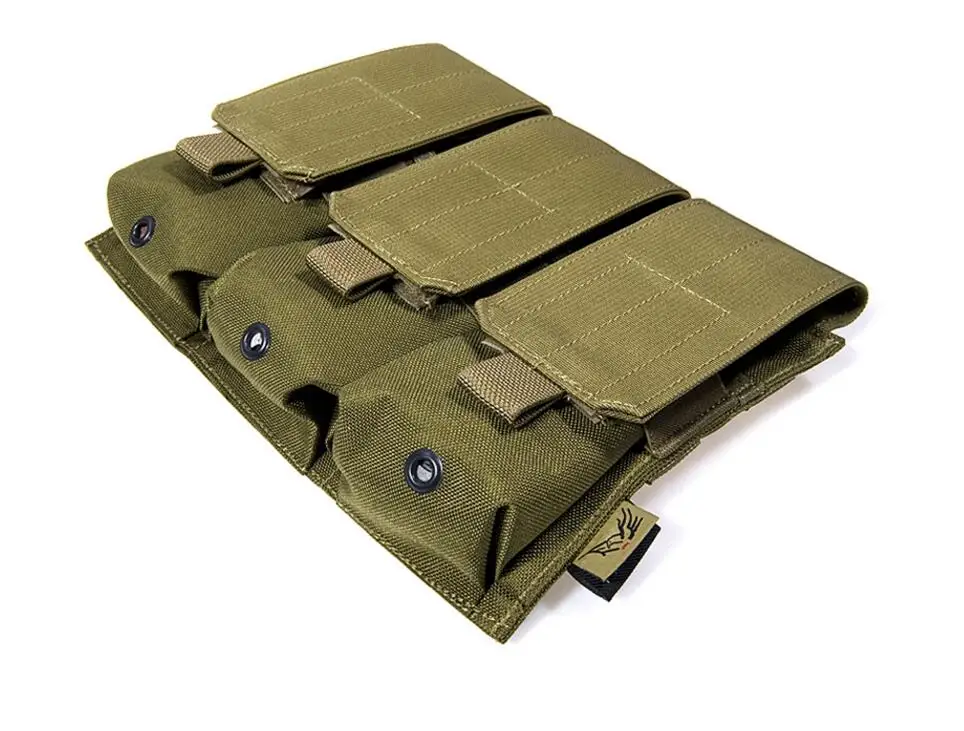 FLYYE MOLLE тройной M4 M16 Mag Чехол CORDURA Мультикам AOR AU FG Wargame страйкбол Охота тактический военный PH-M003