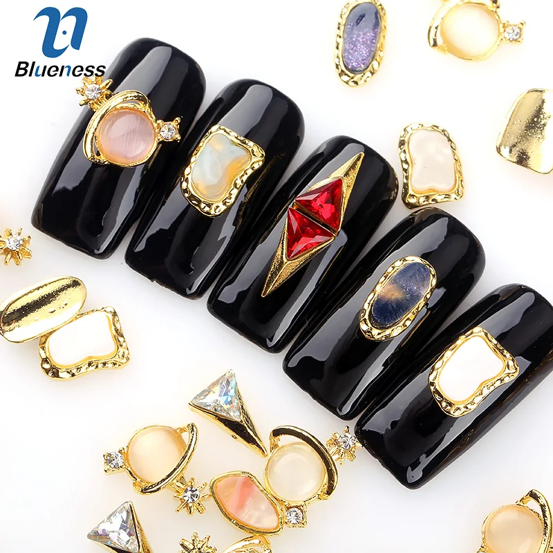 Blueness 10Pcs/lot Crystal Colorful 3D Nail Art Decorations Rhinestone Studs Charm jewelry Rhinestones For Manicure | Красота и