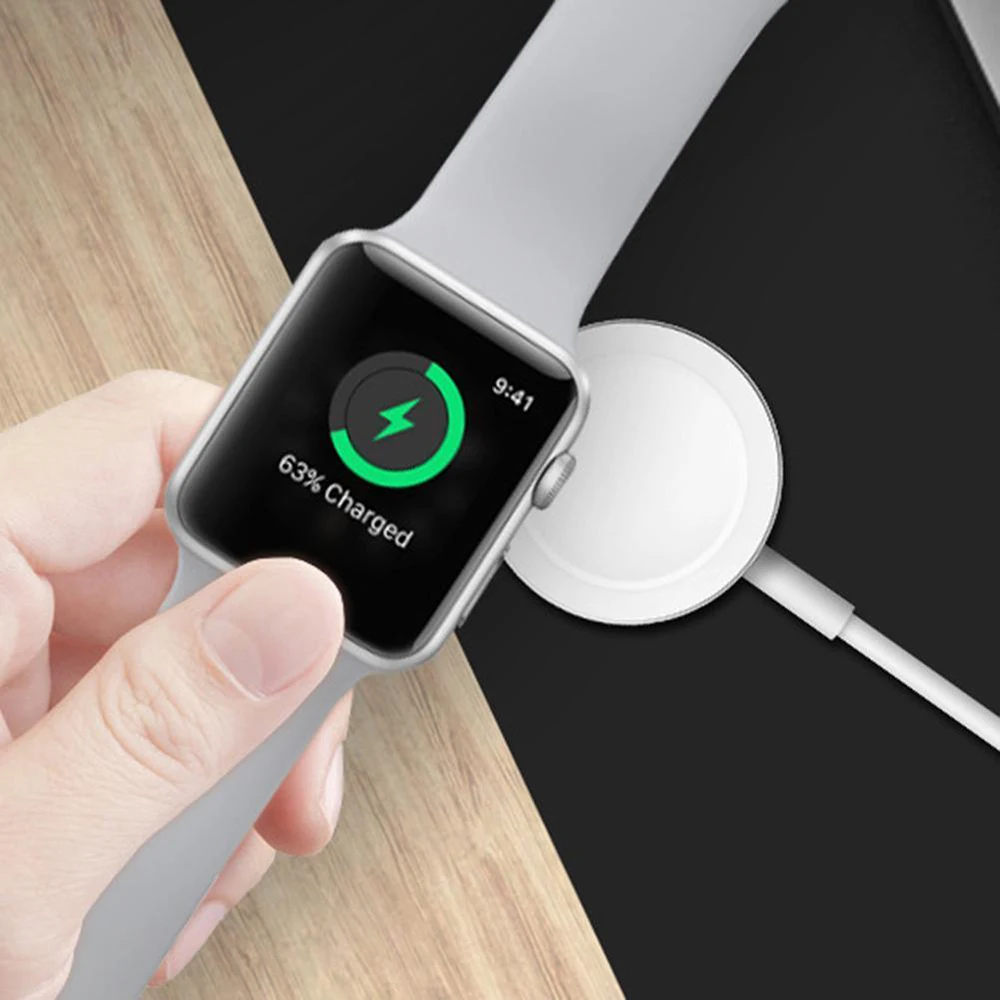 HUASHINE Беспроводное зарядное устройство для iWatch серии 1 2 3 4 USB Магнитный зарядный