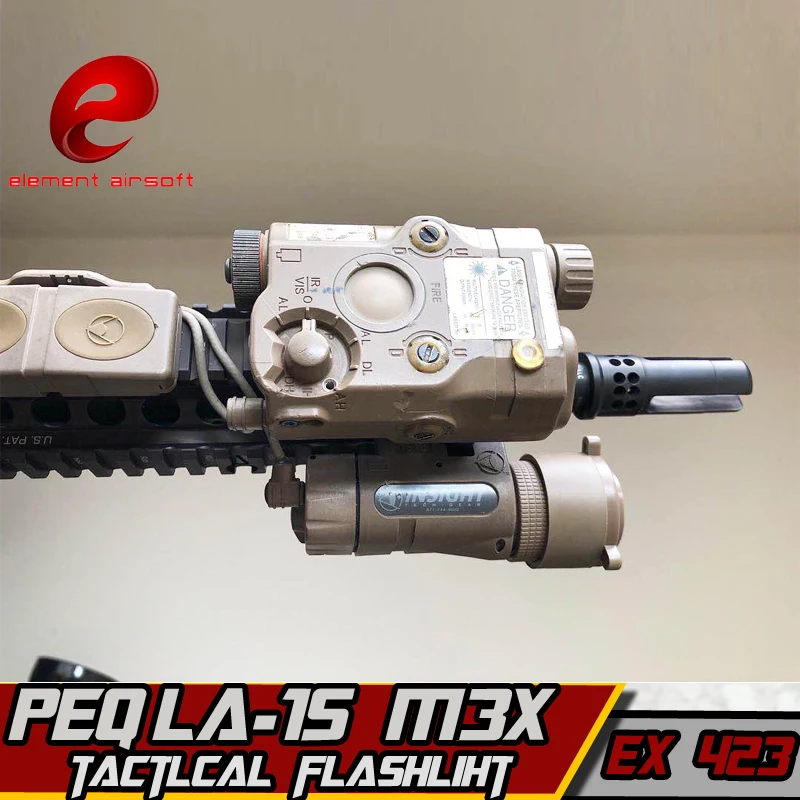 Element Airsoft Softair оружейный светильник для охоты PEQ 15 красный ИК лазерный