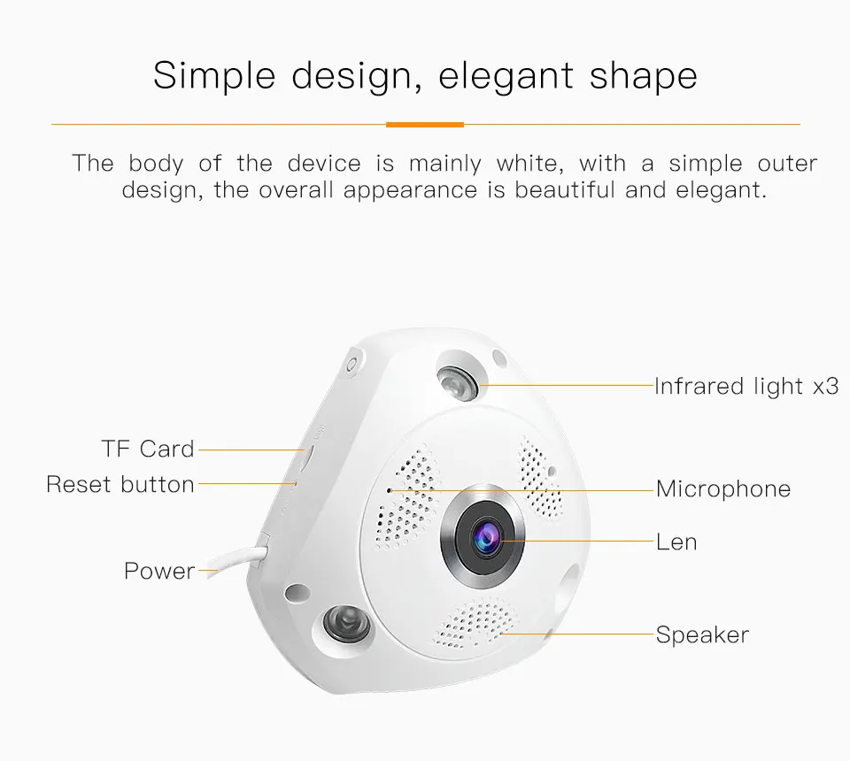 Vstarcam C61S 360 камера IP 3MP рыбий глаз панорамная 1080P wifi CCTV 3D VR видео IP Cam Micro SD карта аудио удаленный домашний мониторинг