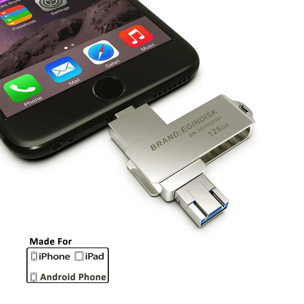 Usb флешка для iPhone 6 6S 6P 7 7S 7P 8 8P X XS XR Otg USB флеш накопитель телефона Android/iPhone/iPad 3 в 1