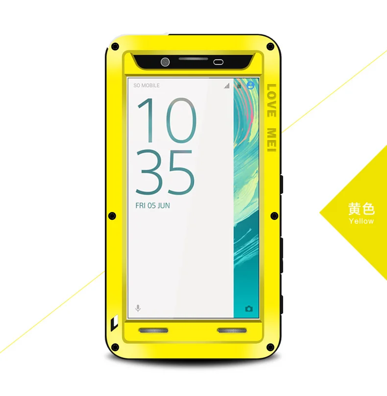 Водонепроницаемый чехол Love Mei для Sony Xperia X F5121 Жесткий противоударный алюминиевый