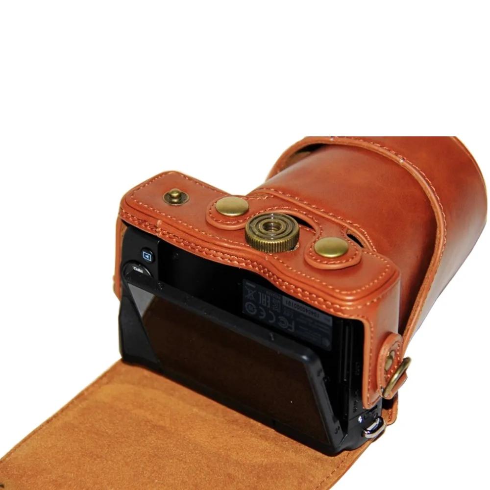 Чехол-сумка из искусственной кожи для Canon EOS M200 M10 M100 15-45 мм с ремешком