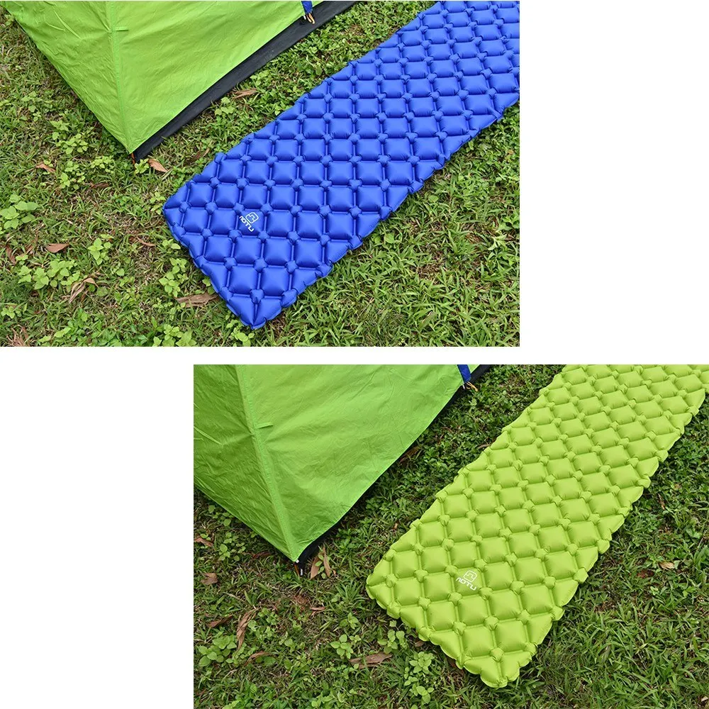 Портативный ТПУ X-Shaped Ультралегкая наружная Надувная Подушка спальный коврик для