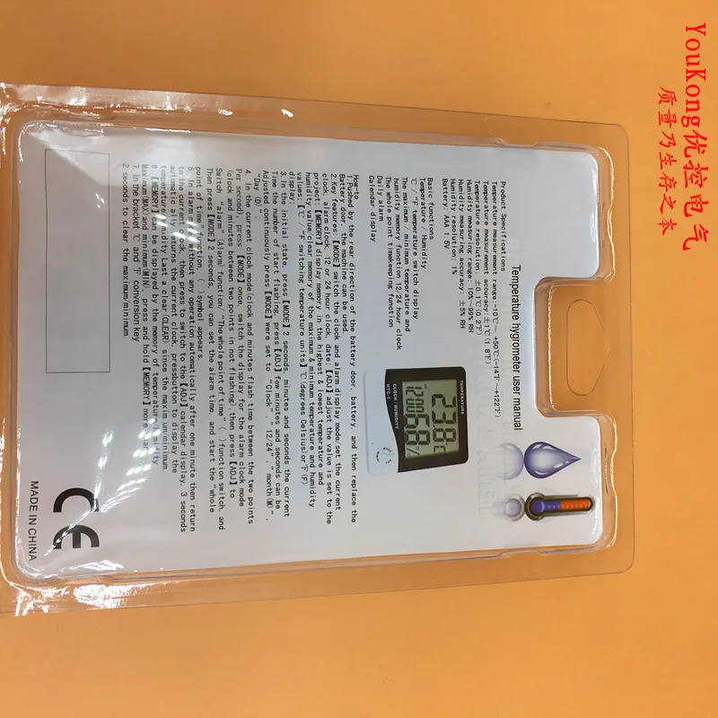 Крытый Цифровой Барометр термометр гигрометр/Водонепроницаемый Открытый