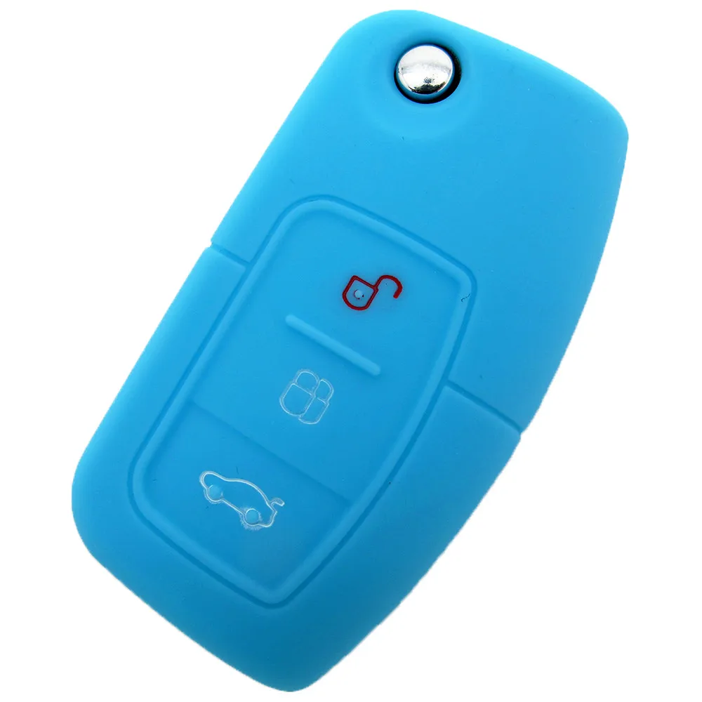 Стильные автомобильные аксессуары силиконовый для ключа автомобиля брелок
