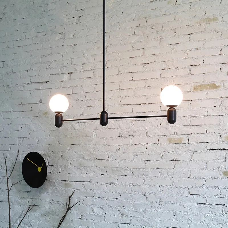 Винтажная люстра Лофт в стиле индастриал подвесной светильник черного и