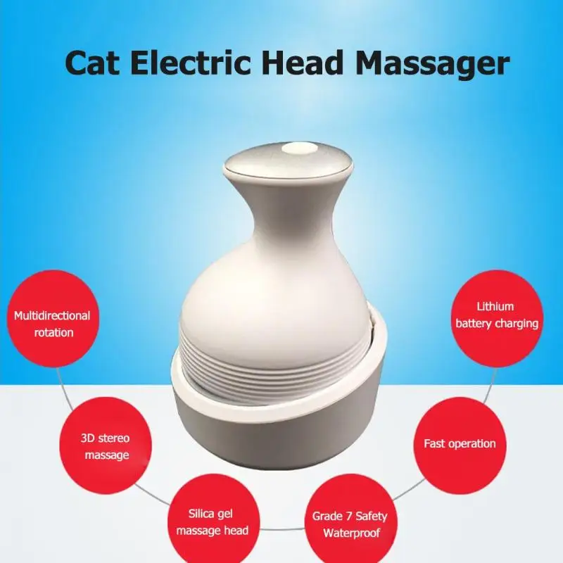 Pet интеллигентая(ый) зарядки кошка Массажер релаксации Автоматическая Pet массаж Уход за лошадьми инструменты Поддержка дропшиппинг