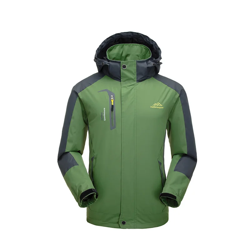 Куртка мужская водонепроницаемая пальто с капюшоном для отдыха на открытом