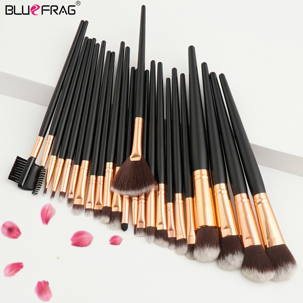 

BLUEFRAG Eyebrow Brush Beauty Makeup Brushes Set Kit Kabuki Cosmetics Blending Blush Eyeshadow Powder Make up Brush 4/12/24pcs