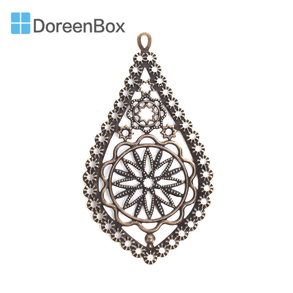 Doreen Box украшения из сплава с бронзовой филигранью под старину резные DIY 78 мм (3 1/8