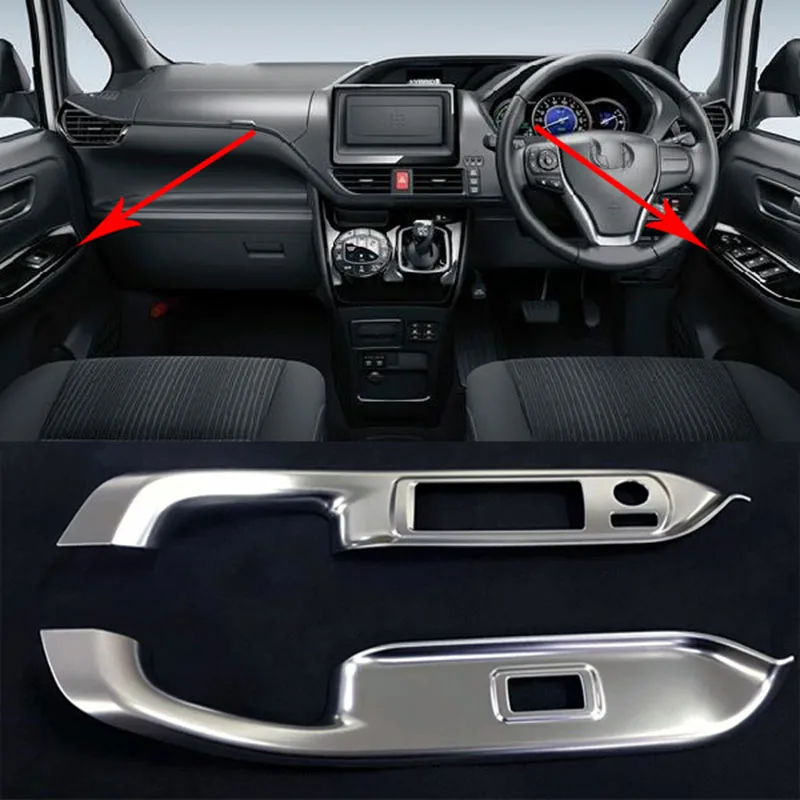 ABS Хромированная накладка переключатель стеклоподъемника украшения Refires панель