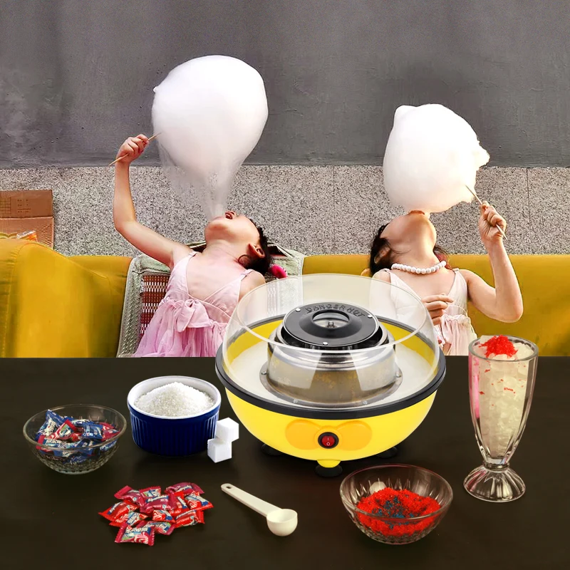 Мини электрический DIY Candy Floss закрученная машина для приготовления сахара домашняя Сладкая сахарная хлопковая Конфета для детей семейный подарок