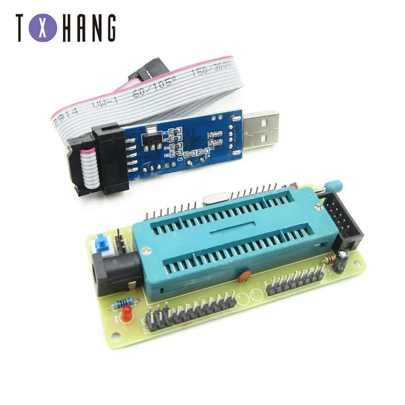 

1set ATMEL For ATMEGA16 ATmega32 AVR Minimum System Board + USB ISP USBasp Programme