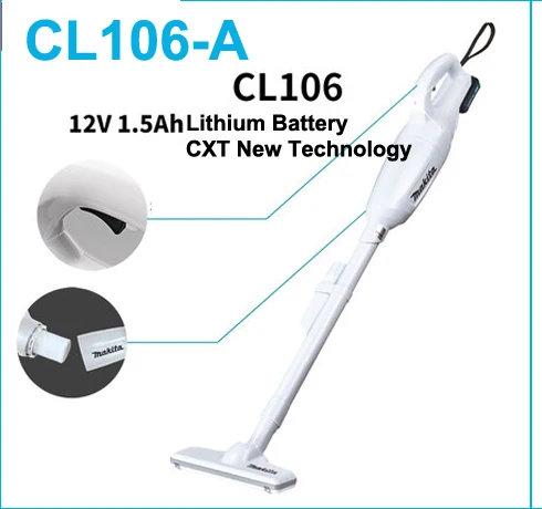 CL106 A Япония Makita перезаряжаемый пылесос бытовой ручной беспроводной 12 V литиевая батарея дисплей с светодиодный свет - Цвет: CL106 A