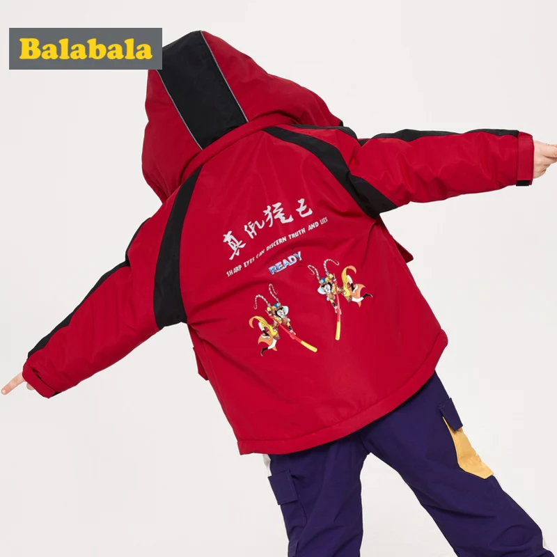Детская куртка Balabala Da Zao Tian Gong хлопковая одежда для мальчиков и девочек новинка 2019