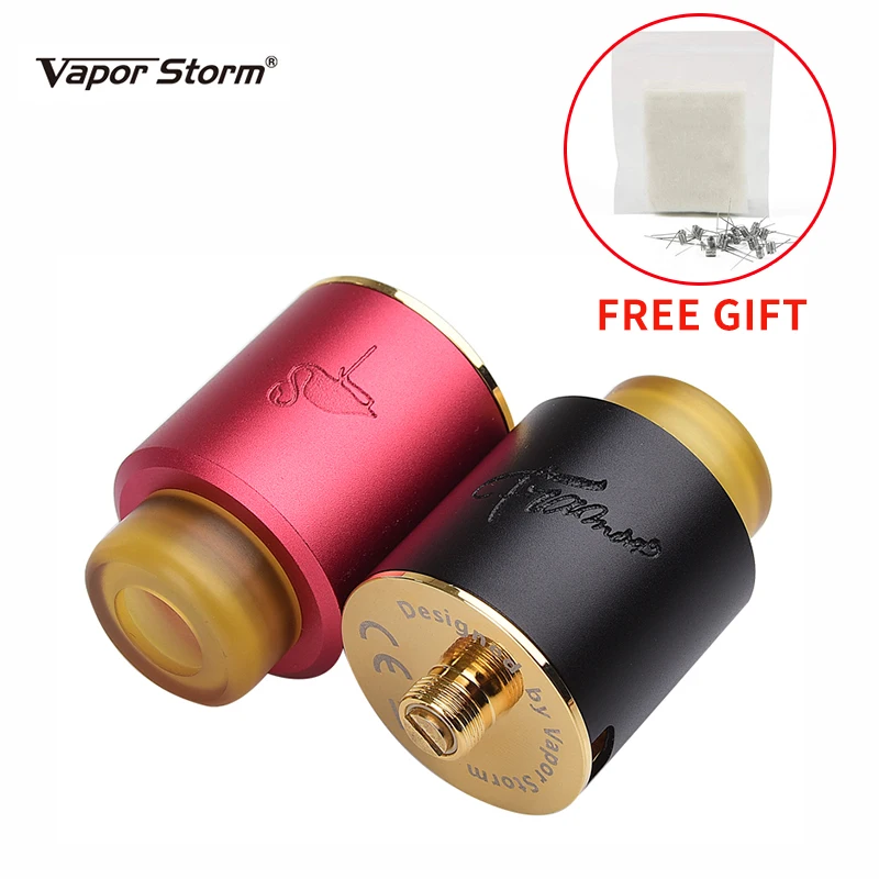 Оригинальный Vapor Storm Фламинго RDA распылитель 24 мм 2 мл двойной катушкой 510 нитки DIY
