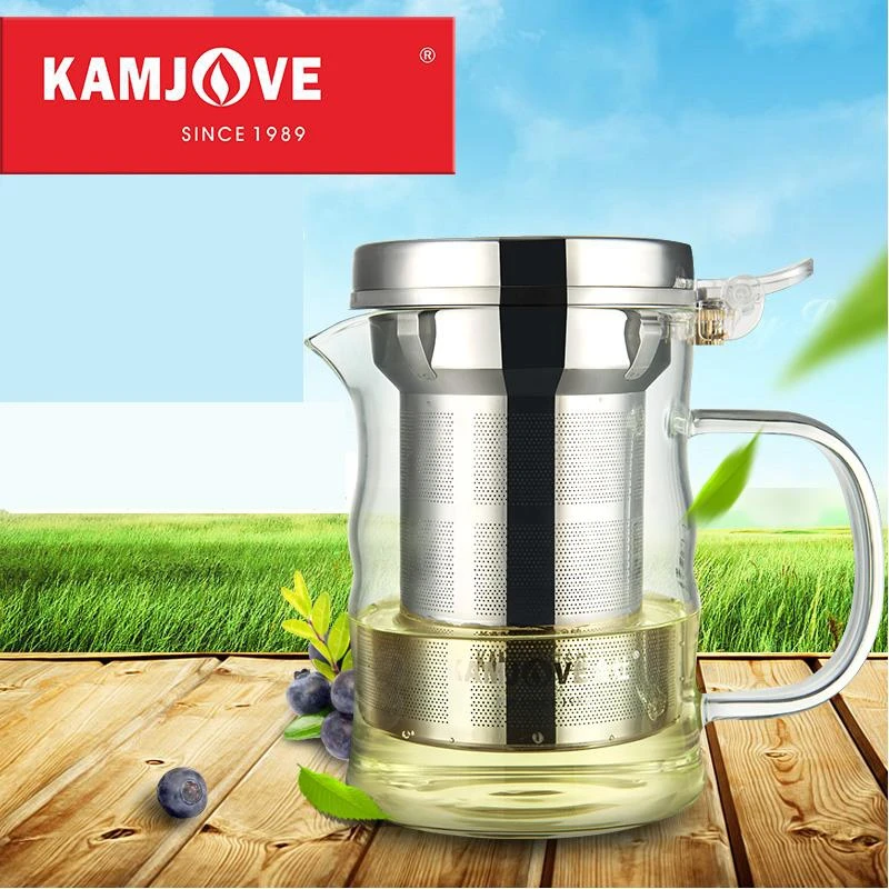 Бесплатная доставка Kamjove Новая Элегантная чашка чайная цветочный чайник