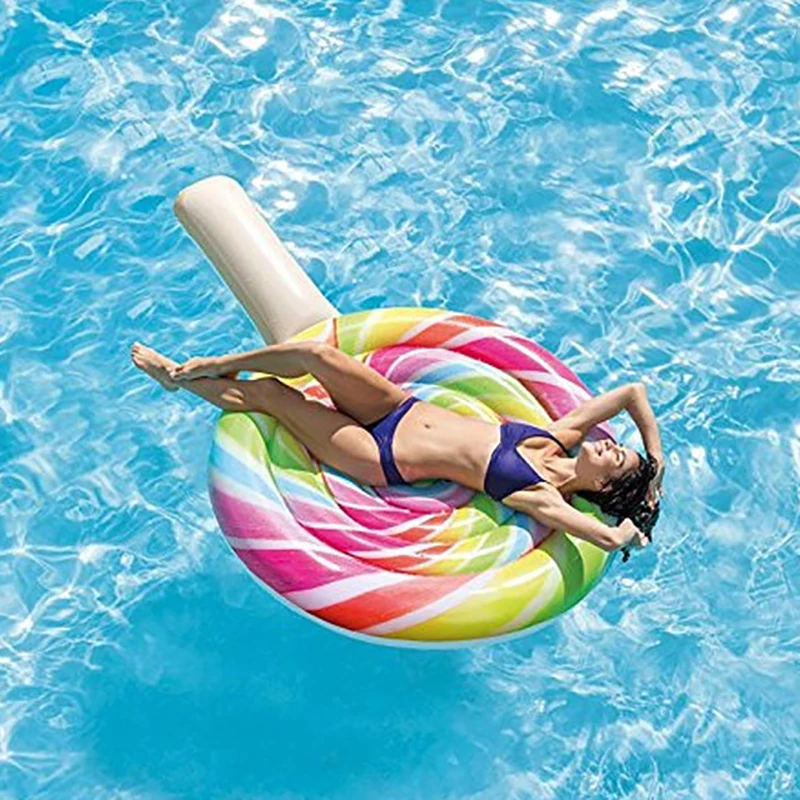 Надувной карамельный бассейн 259 см надувной матрас лежак для женщин плавающий