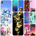 Чехол для Huawei Y7 Pro 2019, мягкий силиконовый чехол, чехол для телефона Huawei Y 7 Y7 Pro 2019 Y7Pro, окрашенный чехол, чехол, чехол-накладка, чехол для телефона с рисунком, чехол для Huawei Y7 Pro 2019