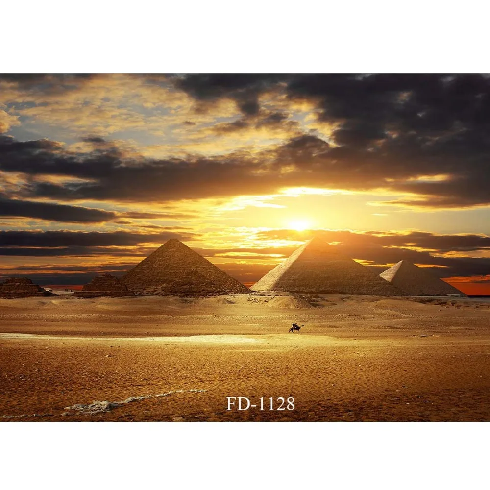 Пирамида фон для фотосъемки с изображением заката портрет фотосессии из