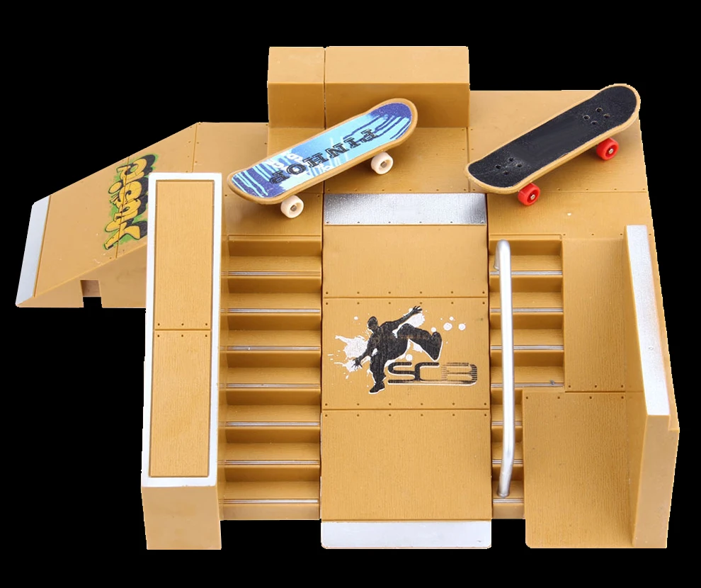 Новые 5 шт. скейт-парк комплект рампы Запчасти для Tech Deck гриф отличный Экстрим любителей спорта подходит для всех возрастов подарки