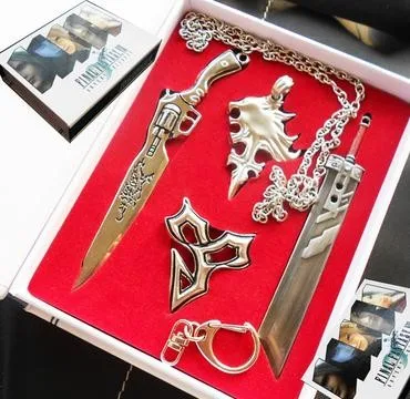 Торговля final fantasy Клода волка Тотем металлическое ожерелье брелок final fantasy wolf подвесная модель из сплава