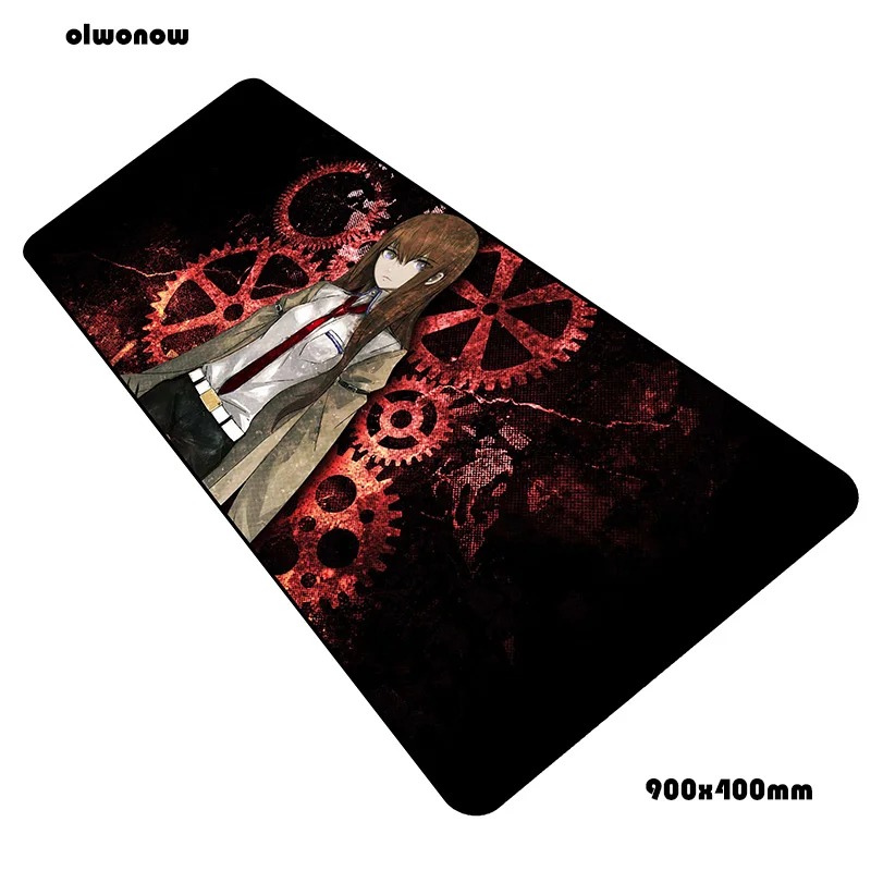 size900x400x2mm Steins Gate коврик для мыши Рождественские подарки 90x40 см ноутбук с алюминиевым корпусом коврик для мыши, игровой коврик для мыши с изображением большой лучший коврик для мыши от производителя стол для компьютера padmouse коврики - Цвет: size900x400x2mm