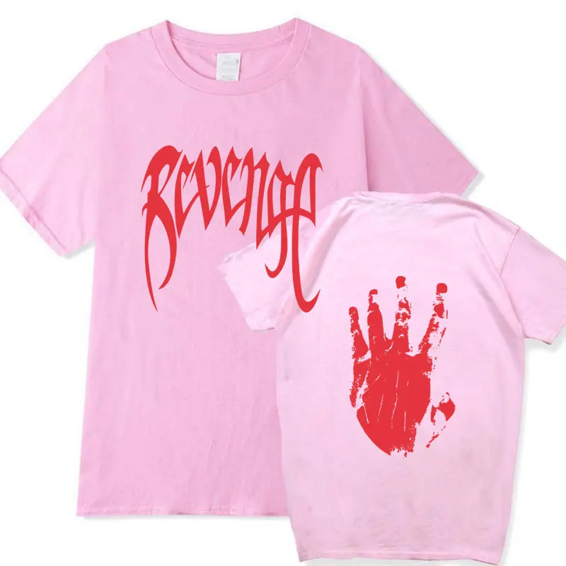 Xxxtentacion месть Футболка Мужская/Женская рэпер футболка camisetas hombre уличная Xxxtentacion Футболка мужская - Цвет: Pink XTX142