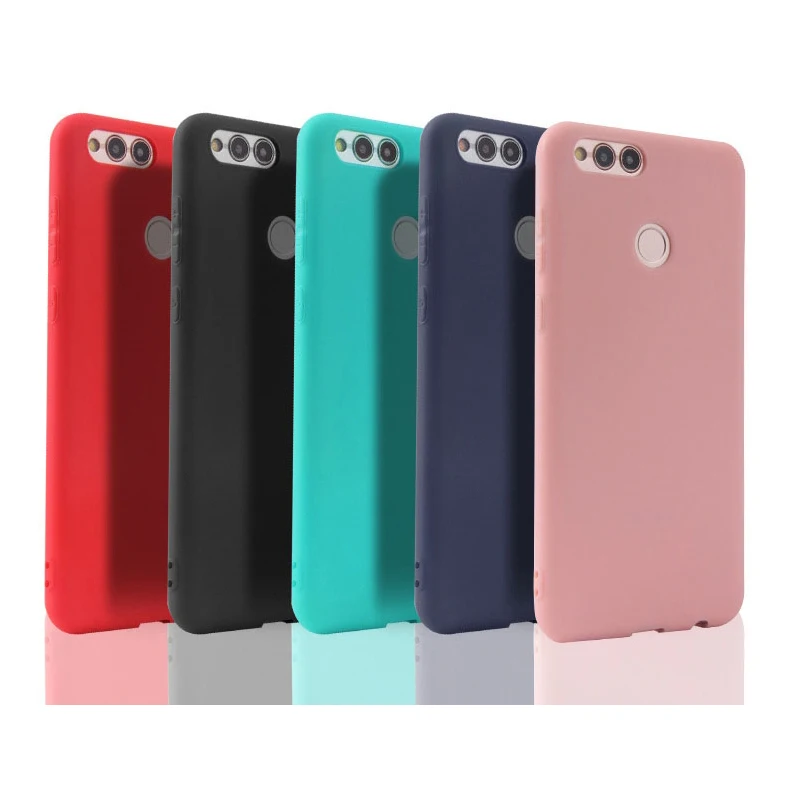Мягкий чехол ярких цветов для Huawei P Smart P20 P10 P9 P8 Lite Y3 Y5 II Y6 Y7 Prime 2017 Y9 2018 Honor 5A 6A 6C 7A 7C Pro 8