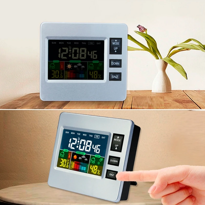 Беспроводной ЖК дисплей Метеостанция термометр гигрометр прогноз тестер