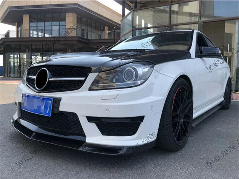 Передний спойлер из углеродного волокна для MERCEDES BENZ W204 C63 SEDAN COUPE 2012 2013