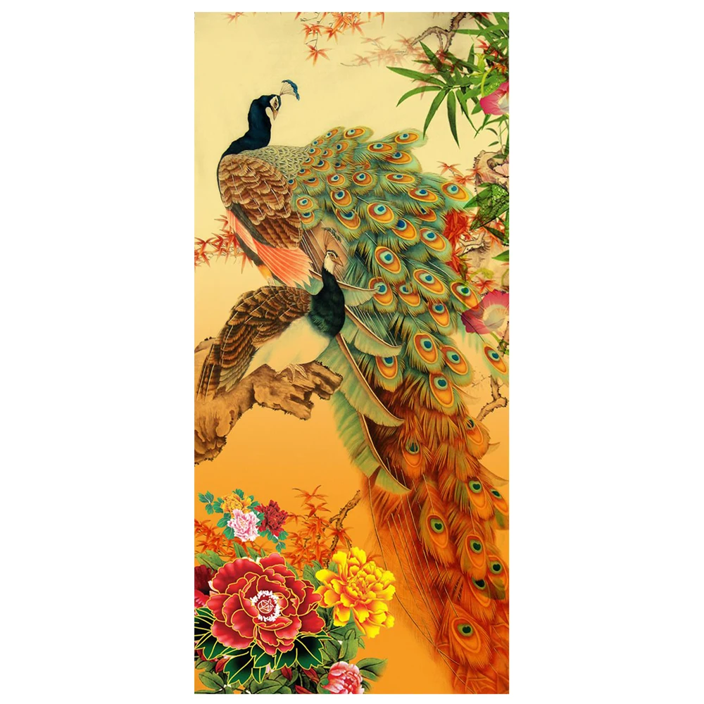 5D DIY Алмазная Картина Павлин полный квадрат Вышивка крестом Зеленый животное