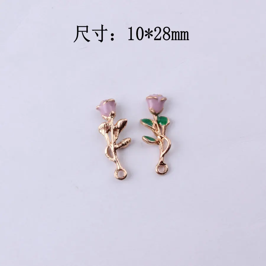 10*28 мм 60 шт. красивая роза искусственная фурнитура для ювелирных изделий