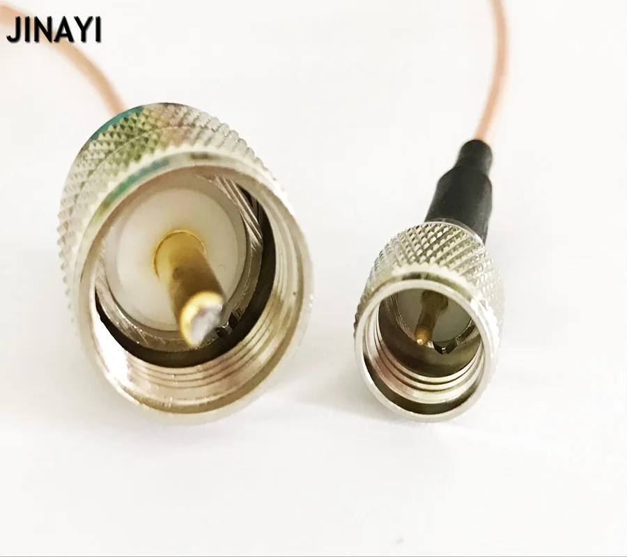 Мини UHF штекер к PL259 Штекерный Разъем RF коаксиальный кабель RG316 1 м 3 5 10
