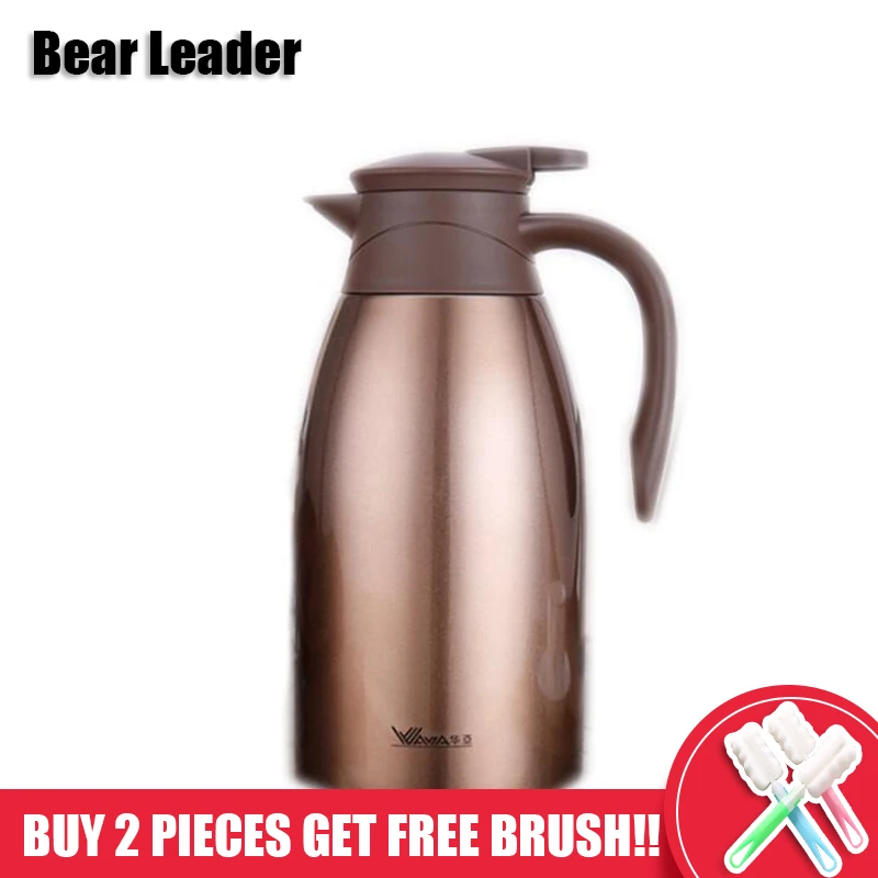 Bear Leader 2L нержавеющая сталь 304 чайники чайник большой емкости Простой термос