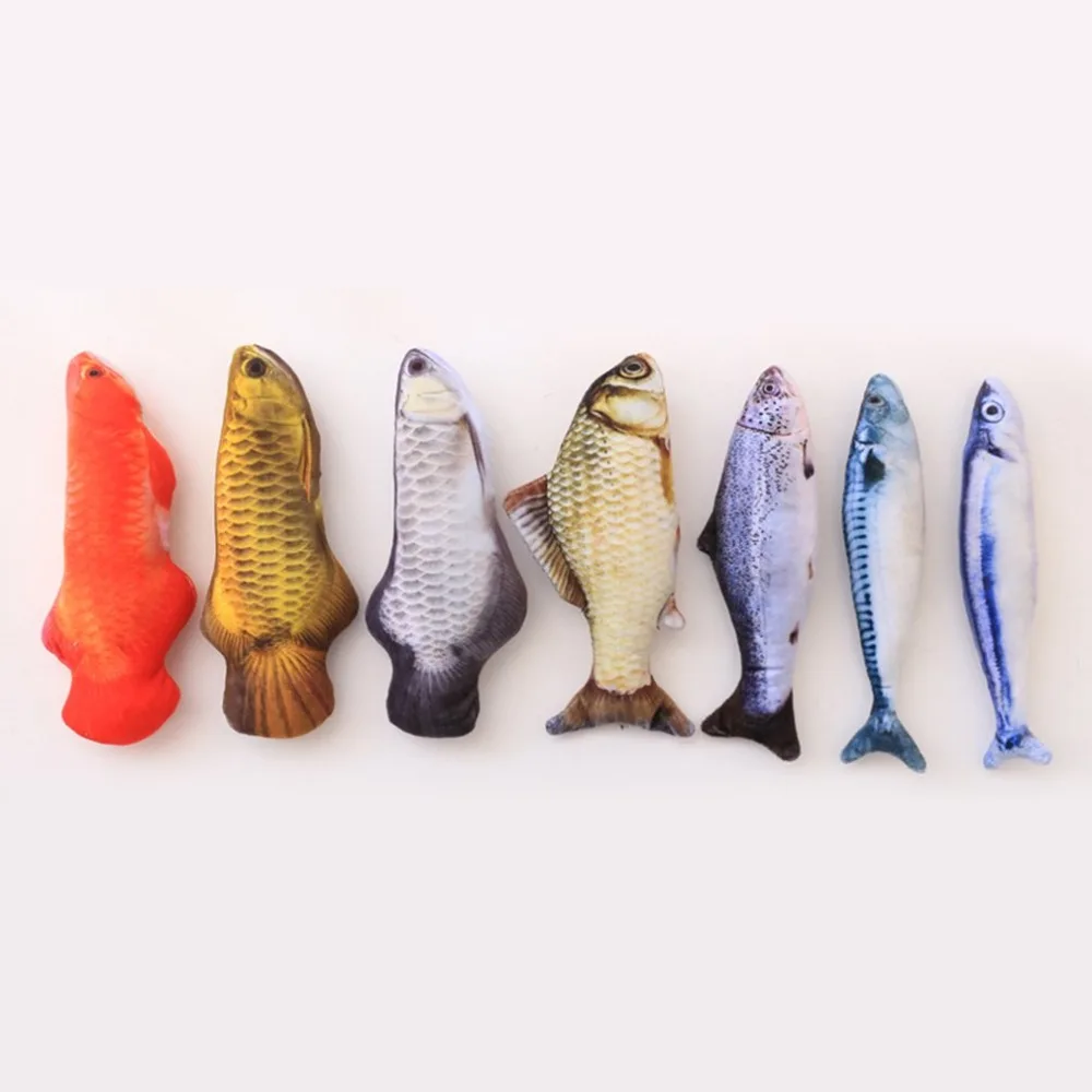 Игрушки для кошек и рыбок игрушки котят подушка укуса травы жевания царапин