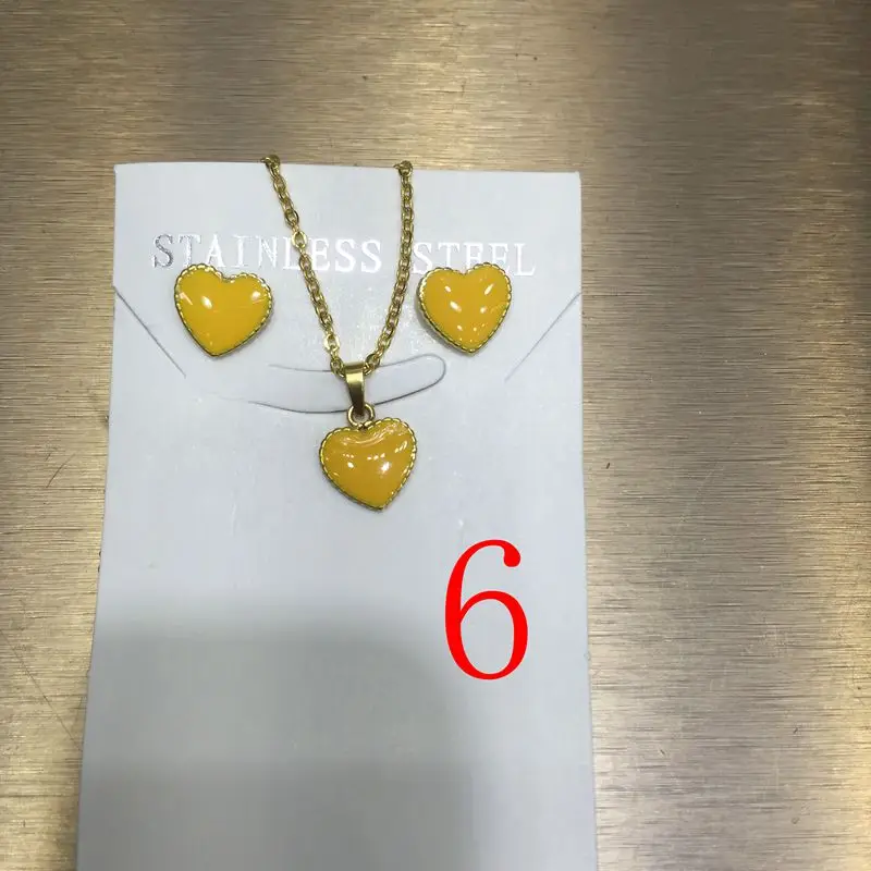 Mother's Day gift Valentine's Christmas Fashion Jewelry Sets stainless steel set for woman Earrings and pendant | Украшения и