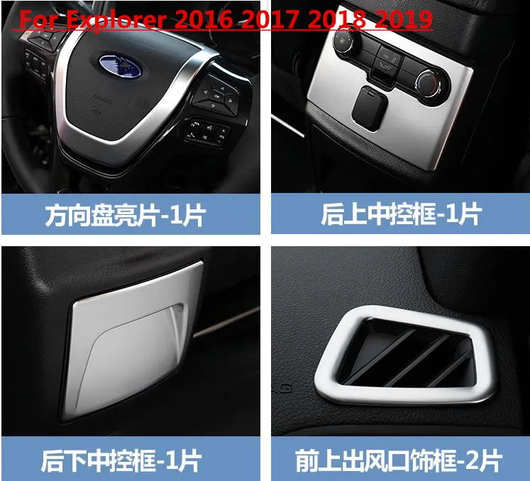 Высококачественная ABS хромированная отделка салона Отделка приборной панели для