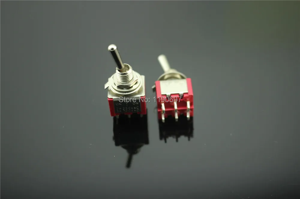 DIY HIFI выключатель питания мини переключатель переключения 6 контактов ВКЛ ВЫКЛ 2A