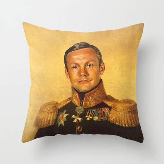 25 стилей наволочки с масляной живописью военный генерал Билл Мюррей Леонардо 45x45