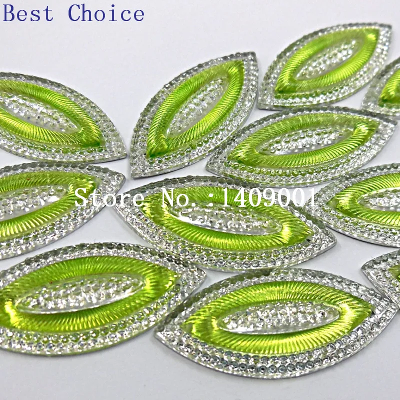 Горячая Распродажа высококачественные стразы из смолы 18x40 мм камни и кристаллы